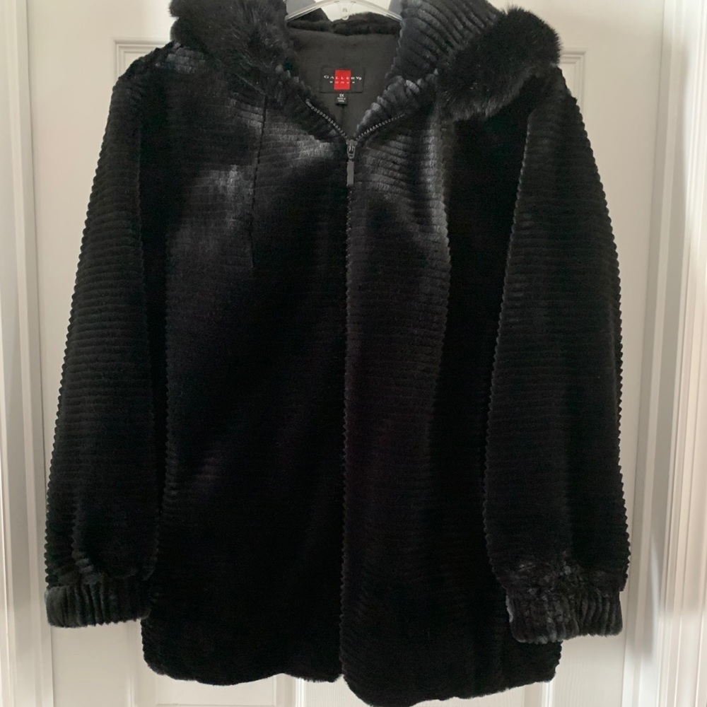 Black Faux Fur Jacket